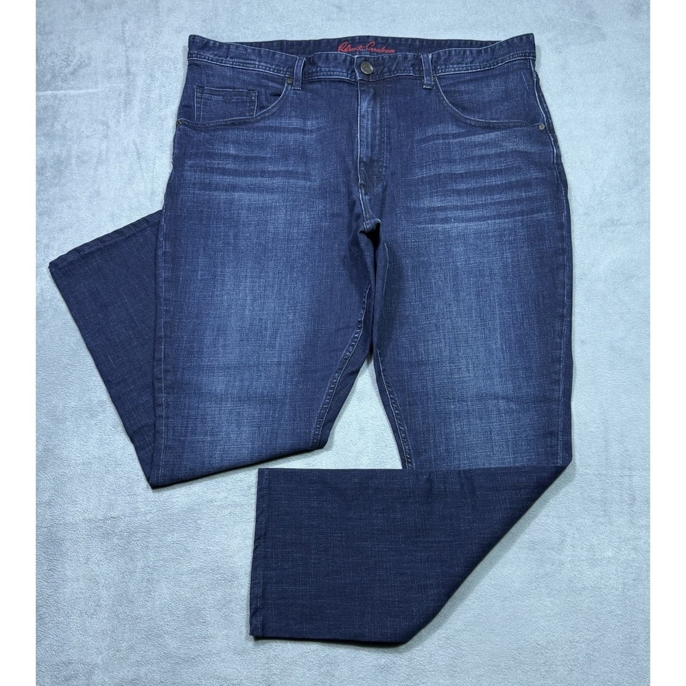 Robert Graham Jeans Mens 40x29 Athletic Slim Taper Stretch Denim Dadcore Luxury